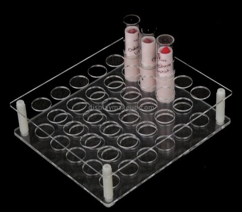 Customize clear acrylic makeup lipstick holder DMD-1675