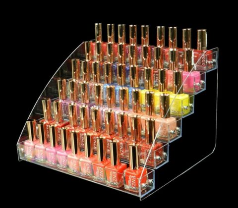 Customize clear plastic nail polish holder DMD-1611