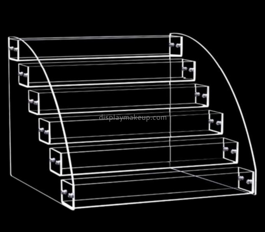 Bespoke clear acrylic makeup display for sale DMD-1514