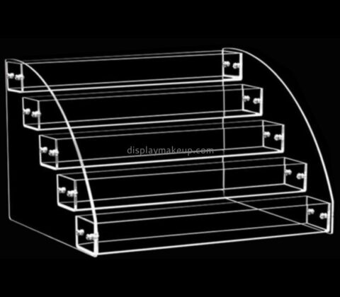 Bespoke clear tiered acrylic tabletop display stands DMD-1296