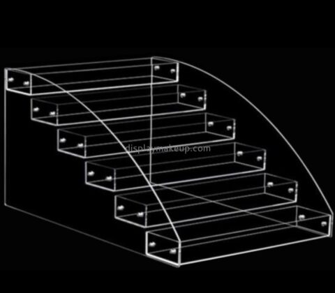 Bespoke transparent tiered acrylic counter display stands DMD-1295