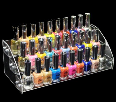 Plastic fabrication company custom acrylic nail polish holder rack DMD-948