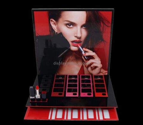 Acrylic company customized makeup lipstick display holder DMD-616