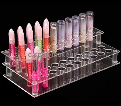 Makeup display stand suppliers customized tiered acrylic lipstick display holder DMD-504