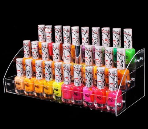 China acrylic manufacturer customized acrylic nail polish organizer rack holder DMD-473