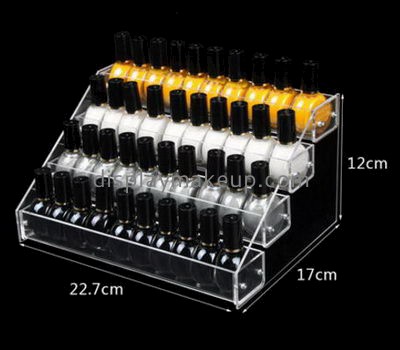 Makeup display stand suppliers customized nail polish tray holder shelf organizer DMD-382