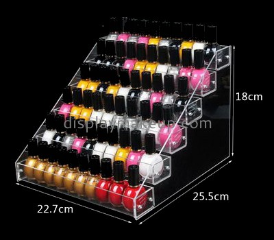 Cosmetic display stand suppliers customized plastic nail polish organisers holder DMD-381