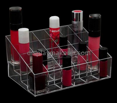 Makeup display stand suppliers customized acrylic makeup display clear nail polish holder DMD-355