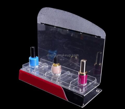 Customized plastic display shelves cosmetic display racks acrylic nail polish stand DMD-275