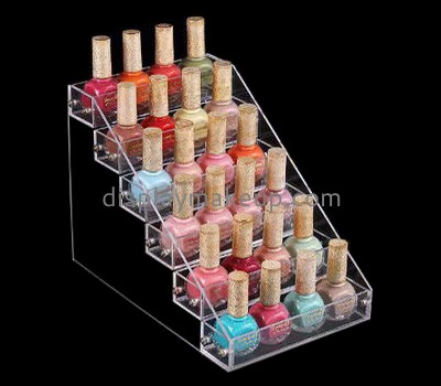 Factory wholesale acrylic shop display stands acrylic makeup stand nail polish organizer rack DMD-212