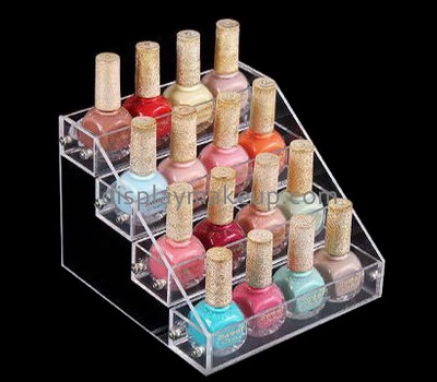 China acrylic makeup display stand suppliers custom design plastic retail displays nail polish wall rack acrylic DMD-211