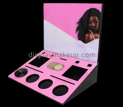 Wholesale acrylic cosmetic stand counter top display units plastic stands for display DMD-174