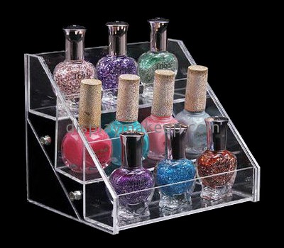 Wholesale acrylic cosmetic counter displays nail varnish stand acrylic stands for display DMD-156