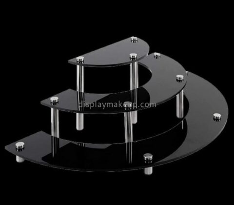 Factory direct sale acrylic makeup counter display 3 tier acrylic display stand shop shelf display cosmetic DMD-092