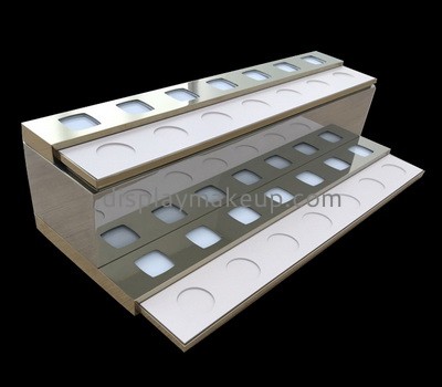 Custom acrylic cosmetic counter design professional makeup display stands cosmetic display DMD-081