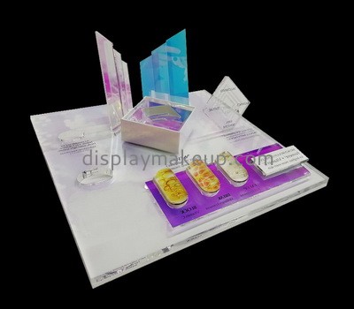 Customized acrylic display table mac makeup display stand counter display DMD-059