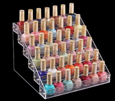 Factory custom design 6 rows acrylic nail polish stand DMD-020