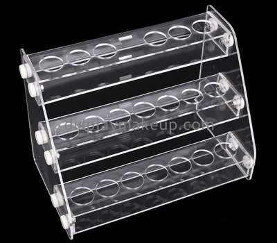 Custom 3 tiers clear acrylic make up store display DMD-011