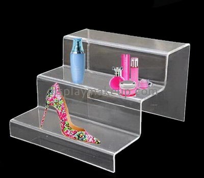 Custom 2 tiers clear acrylic make up display DMD-009