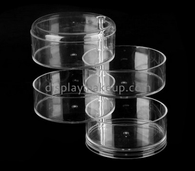 Perspex manufacturers customized rotating acrylic makeup organizer box DMO-620