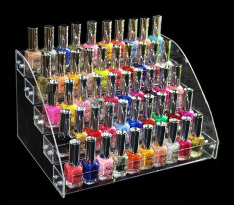 Acrylic display factory customize large clear acrylic makeup storage organizer DMO-555