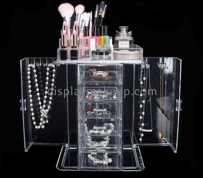 Cosmetic display stand suppliers customize cheap clear acrylic makeup storage organizer DMO-520