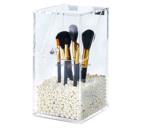 OEM supplier customized plexiglass makeup brush holder box DMO-064