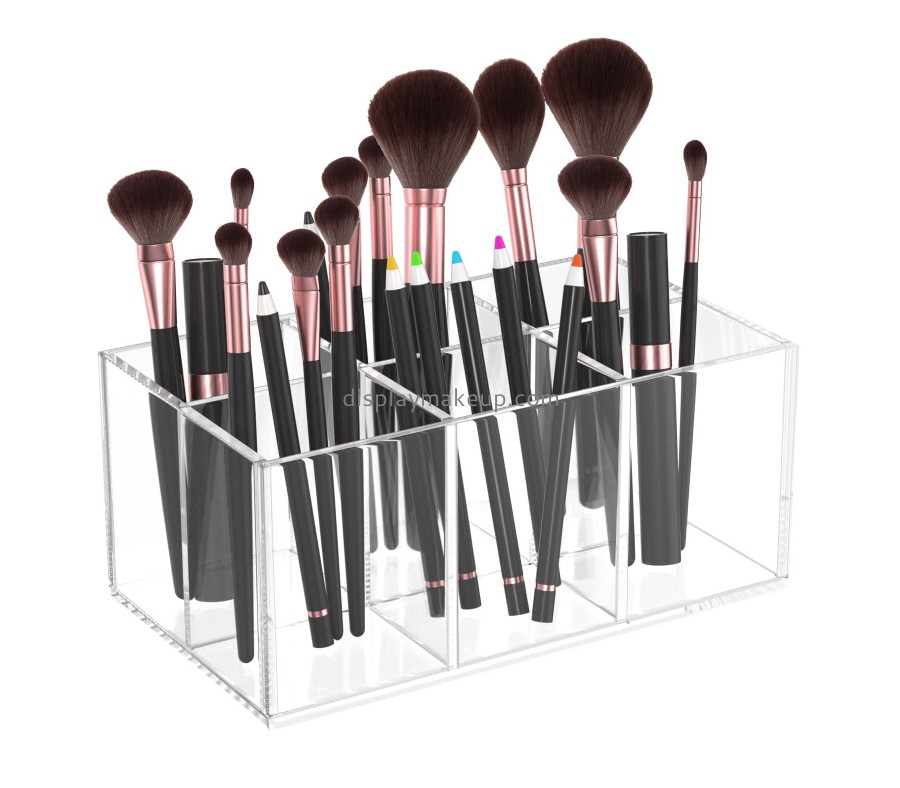 OEM suppler customized acrylic cosmetic brushes holder DMO-062