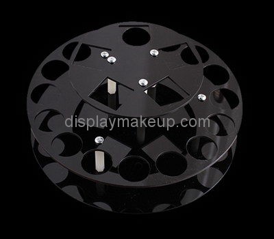 Customize black acrylic makeup brush holder DMD-2376