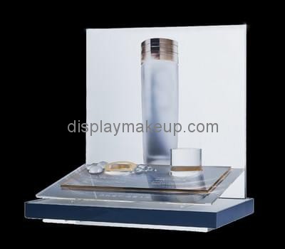 Customize white acrylic cosmetic display DMD-1757