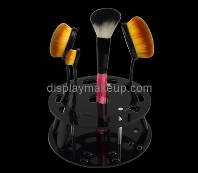 Customize black acrylic makeup brush holder DMD-1565