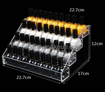 Cosmetic display stand suppliers custom acrylic nail varnish bottle holder DMD-934