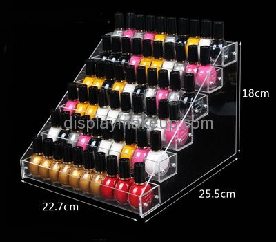 Cosmetic display stand suppliers custom acrylic nail polish organizer rack DMD-926