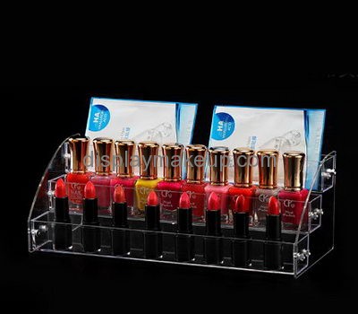 Makeup display stand suppliers customized acrylic holder storage containers for nail polish DMD-387