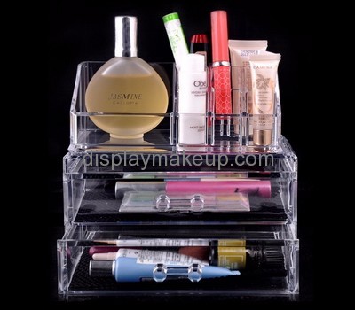 Acrylic display supplier customize clear makeup storage drawers make up organisers DMO-522