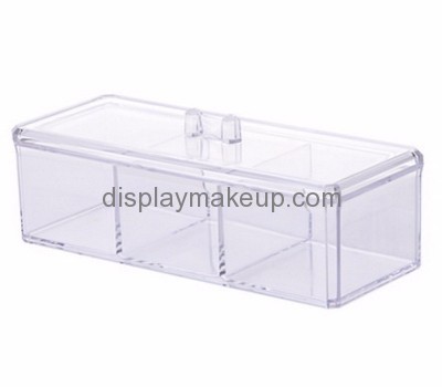 China acrylic manufacturer custom acrylic storage jars display box with lid DMO-476