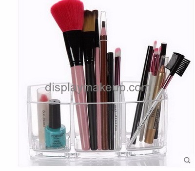 Acrylic manufacturing company custom clear makeup brush organizer containers DMO-466