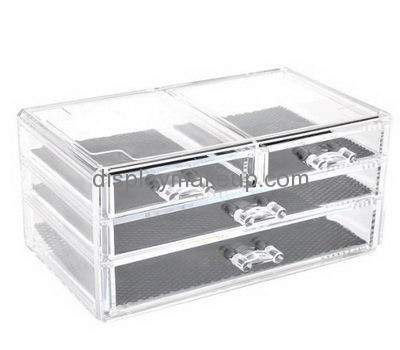 Lucite manufacturer custom 4 drawer acrylic makeup organizer DMO-455