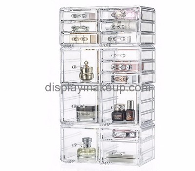 Acrylic suppliers custom clear acrylic cosmetic makeup drawer organizer DMO-452