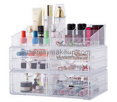 Acrylic display supplier custom clear plastic acrylic makeup organizer holder DMO-438