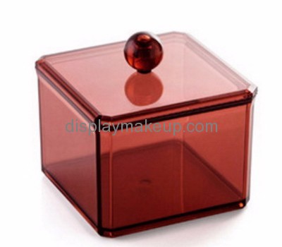 Acrylic display factory custom clear acrylic cotton container boxes DMO-435