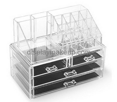 Custom acrylic perspex cosmetic storage 4 drawers makeup shelf organizer DMO-395