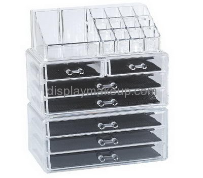 Custom stackable cheap acrylic plastic makeup drawers organizers DMO-380