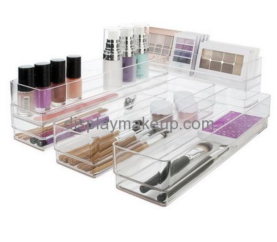 Custom acrylic storage trays makeup counter organizer holder DMO-349