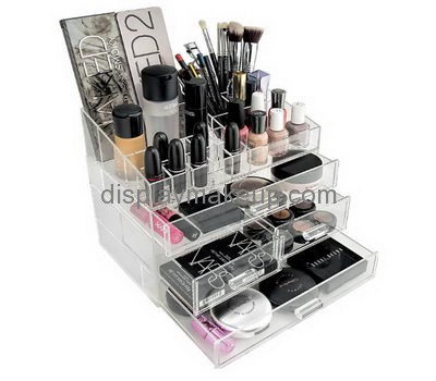 Custom acrylic perspex cosmetic makeup organizer box with drawers DMO-338