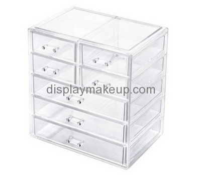 Custom acrylic bathroom organizer makeup case containers DMO-314