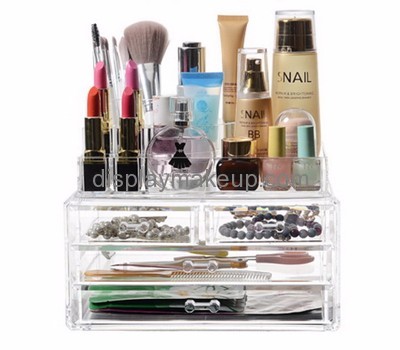 Custom acrylic makeup drawers plastic makeup drawers makeup organizer countertop DMO-279