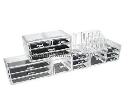 Custom acrylic drawer box clear acrylic makeup drawers cosmetic organizer case DMO-233