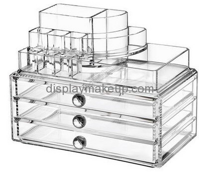 Custom clear makeup storage drawers acrylic beauty organizer storage drawers for makeup DMO-211