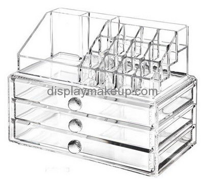 Custom acrylic perspex makeup organiser best makeup organizer countertop makeup organizers with drawers DMO-202